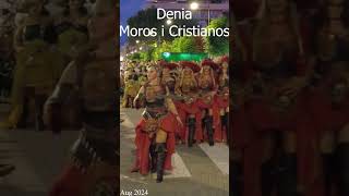 Denia Espana Moros y Cristianos Desfile 2024 Moors and Christians Parade denia [upl. by Silin]