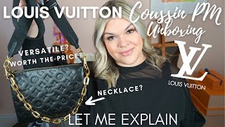 UNBOXING THE LOUIS VUITTON COUSSIN PM BAG 2021  Is It Worth The Price  Rachel Went Shopping [upl. by Eerized]