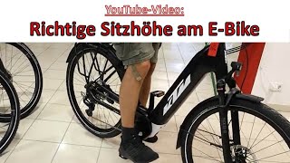 Wie ist die richtige Sitzhöhe am Fahrrad Worauf kommt es an [upl. by Kiki]