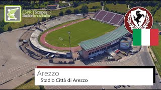 Stadio Città di Arezzo  US Arezzo  Google Earth 360° Rotation [upl. by Decrem]