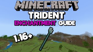 BEST TRIDENT ENCHANTMENTS MINECRAFT 118  Minecraft Bedrock amp Java [upl. by Eltsyrk87]