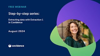 Step 4 Extracting data with Extraction 1 in Covidence [upl. by Charlton]