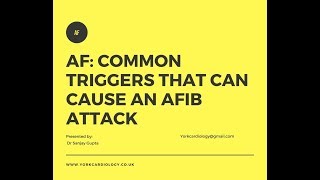 AFib and common triggers [upl. by Swiercz]