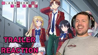 Classroom of the Elite Season 3 Official Trailer REACTION [upl. by Haram]