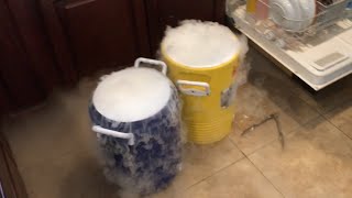 HOW TO MAKE DRY ICE HOMEMADE ROOTBEER [upl. by Hewie]