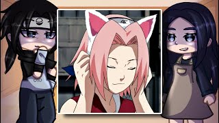 Sasukes Family React To Sakura Haruno  Gacha Club [upl. by Yclek]