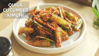 Quick Cucumber Kimchi Recipe [upl. by Sitnik]