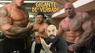 REAGINDO AO TREINO DO BODYBUILDER MAIS ALTO DO MUNDO  MARTYN FORD [upl. by Nawyt]