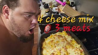 Bachelor cooking mukbang  Cheese and Bacon MAC [upl. by Kirsch]