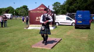 Solo Piping Highland Games Cupar Fife Scotland [upl. by Draillih]