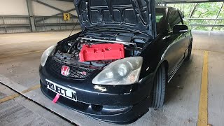 EP3 TYPE R GETS NEW ROCKER COVER l TUTORIAL [upl. by De Witt]