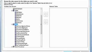 Crystal Reports 2008 Tutorial Selecting Table Views [upl. by Dwain]