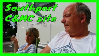 Arriving at Southport Caravan and Motorhome Club site Southport UK July 2024 [upl. by Ignatzia]