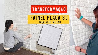 Placa Painel 3D AutoAdesivo de Tijolo Guia Completo [upl. by Wulf]