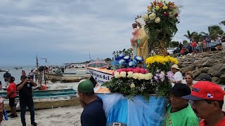 La devoción por la Virgen del Carmen se desborda en pueblo pesquero de Panamá [upl. by Vyky]