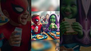 Spidermans Love Story with Gamora❤️marvel spiderman viralshorts [upl. by Naellij]