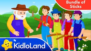 The Bundle of Sticks Story  Unity is Strength  Moral Stories for Kids  KidloLand Stories for Kids [upl. by Akkina]