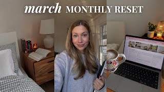 MARCH RESET ROUTINE  goal setting budgetting current favs amp books I read [upl. by Nnaear532]