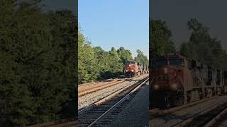 X135 Passing Lorton w CN leading and Twin BCRail trailing [upl. by Yewed]