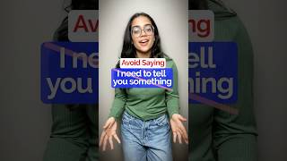 Avoid Saying  ‘I want to tell you’  Stop Basic English englishphrases learnenglish speakenglish [upl. by Assirrem864]