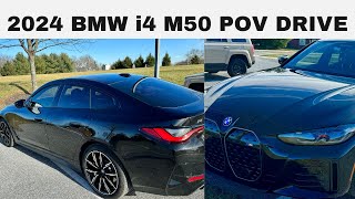 2024 BMW i4 M50  POV Driving  NO TALKING  Back Road Driving [upl. by Ardnuas169]