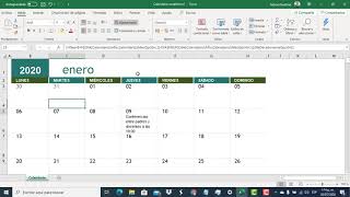 Aprende hacer un Calendario Académico en Excel [upl. by Okuy]