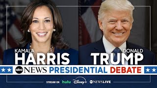 ABC News Presidential Debate Harris and Trump meet in Philadelphia [upl. by Dnivra]