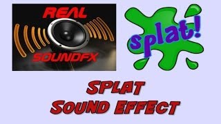 SPLAT splatter sound effect  realsoundFX [upl. by Oilla]