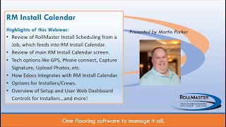 RM Install Calendar Webinar May 2020 [upl. by Yedarb927]