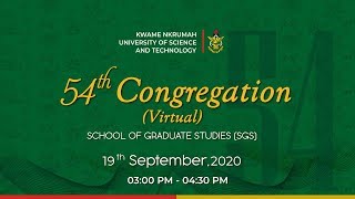 KNUST  54th Congregation Virtual Institute of Distance Learning IDL [upl. by Sunda]