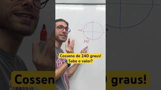 Como calcular o cosseno de 240 graus TRIGONOMETRIA [upl. by Aennyl271]