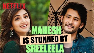 Maheshs FLIRTY Meet Cute with Sreeleela 👀❤️‍🔥  Guntur Kaaram  Netflix India [upl. by Yuk]