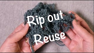 Reusing Yarn  Technique Tuesday [upl. by Netsud1]