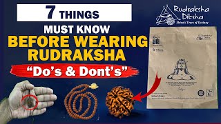 Rudraksha Dos amp Donts 7 Things You MUST Know Before Wearing Rudraksh  Rudraksha Diksha Sadhguru [upl. by Shwalb]