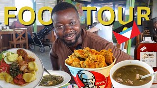 BEST places to Eat in ANTIGUA amp BARBUDA  FOOD TOUR [upl. by Akerdna]