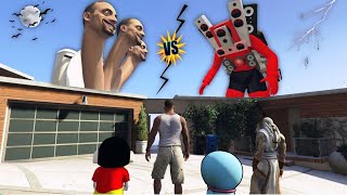 Franklin And Shinchan Rescue The Speakerman in GTA 5 boomeruncleplays [upl. by Ahterahs]