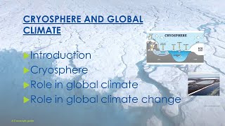 Cryosphere and global climate change  Challenges of changing earth  AZ Concepts guide [upl. by Skilken]