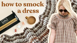 Smocking a Dress From Scratch It Took Months  DIY Smocked Dress [upl. by Etnuaed]