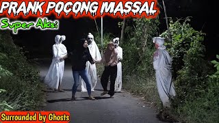 Prank Pocong Massal Fresh Edition  Prank Terbaru Bikin Ngakak  Surrounded by Ghost [upl. by Chet]