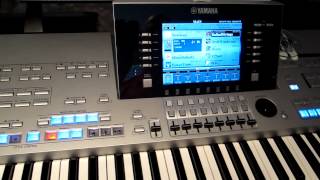 How to create a registration on Yamaha Tyros 4 [upl. by Srednas]