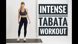 12 Minute Full Body TABATA Workout  INTENSE No equipment workout [upl. by Blaseio]