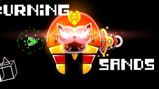 Burning Sands by TeamTCM Easy Demon Geometry Dash [upl. by Haland]