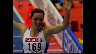 Lída Formanová halovou mistryní Evropy v běhu na 800 m Valencie 1998 [upl. by Bertold]