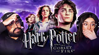 Our first time watching HARRY POTTER AND THE GOBLET OF FIRE 2005 blind movie reaction [upl. by Rotsen464]