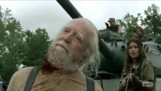 The Walking Dead Hershel Death Scene HD [upl. by Attennaej]