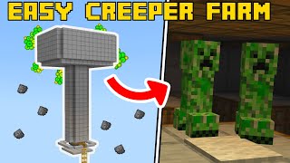 EASY CREEPER FARM in Minecraft 121  Bedrock amp Java Edition Tutorial [upl. by Ever]