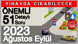 HADÄ° SINAVI GEÃ‡ELÄ°M 2023 AÄUSTOS EYLÃœL EHLÄ°YET SORULARI 2023 AÄUSTOS EHLÄ°YET SINAVIEHLÄ°YET SINAVI [upl. by Eirak259]