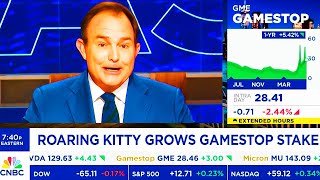 CNBC Today On GameStop Roaring Kitty Stake GME Stock  GME Update [upl. by Ariec879]