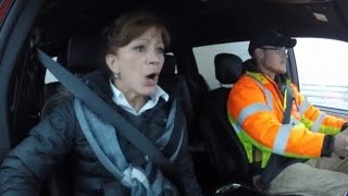 Terrified Driver Faces One of Americas Scariest Bridges During a Snowstorm [upl. by Kcin]