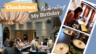 2 Michelin dining at Cloudstreet Singapore Birthday celebration [upl. by Laehcym]